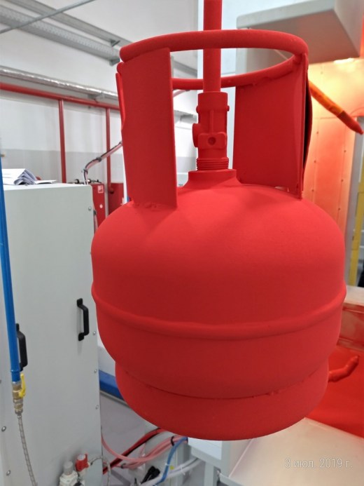Бытовой газовый баллон 5л, окрашенный RoboZet